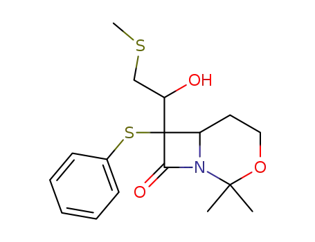 7-(1-hydroxy-2-methylthioethyl)-2,2-dimethyl-3-oxa-7-phenylthio-1-azabicyclo<4.2.0>octan-8-one