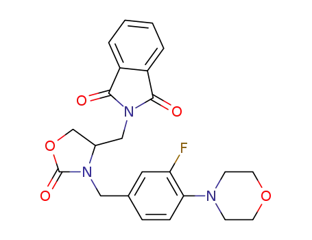 2-((3-(3-fluoro-4-morpholinobenzyl)-2-oxooxazolidin-4-yl)methyl)isoindoline-1,3-dione