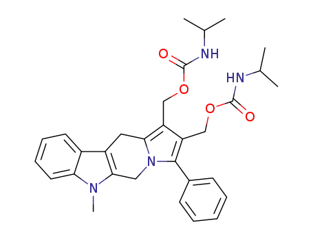 [6-methyl-3-phenyl-6,11-dihydro-5H-indolizino [6,7-b]indole-1,2-diyl]bis(methylene)bis(iso propylcarbamate)