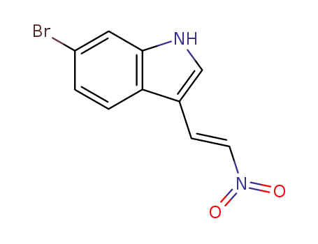 Molecular Structure of 222173-67-3 (3-<(E)-2-nitroethenyl>-6-bromoindole)
