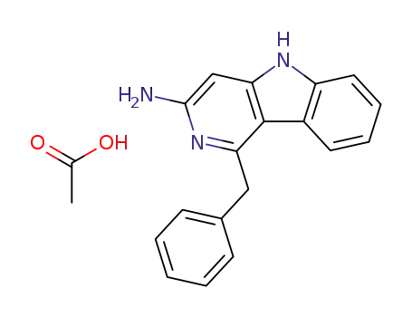 5H-Pyrido(4,3-b)indole, 3-amino-1-benzyl-, acetate