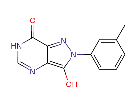 2,6-dihydro-3-hydroxy-2-m-tolyl-7H-pyrazolo<4,3-d>pyrimidin-7-one