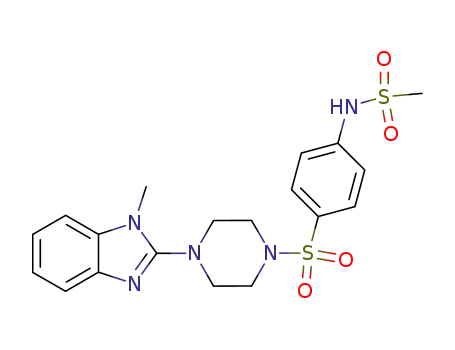 Methanesulfonamide,
N-[4-[[4-(1-methyl-1H-benzimidazol-2-yl)-1-piperazinyl]sulfonyl]phenyl]-