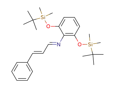 [2,6-Bis-(tert-butyl-dimethyl-silanyloxy)-phenyl]-[(E)-3-phenyl-prop-2-en-(E)-ylidene]-amine
