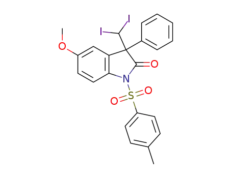 3-(diiodomethyl)-5-methoxy-3-phenyl-1-tosylindolin-2-one