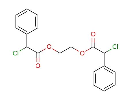 Molecular Structure of 223792-23-2 (Benzeneacetic acid, a-chloro-, 1,2-ethanediyl ester)