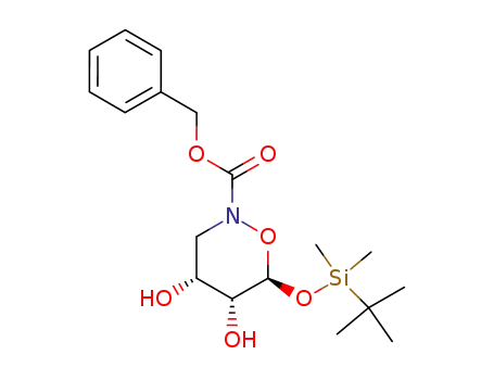 Benzyl t-6-<<(tert-Butyl)dimethylsilyl>oxy>-r-4,c-5-dihydroxy-1,2-oxazinane-2-carboxylate