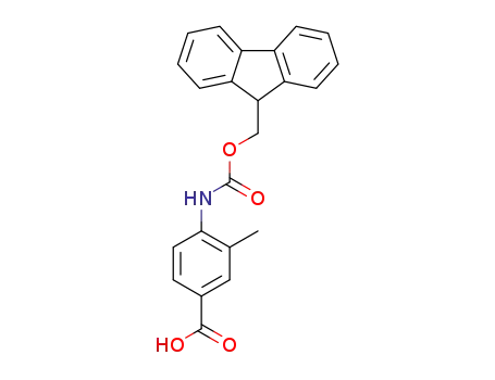 Molecular Structure of 892878-63-6 (FMOC-4-AMINO-3-METHYLBENZOIC ACID)