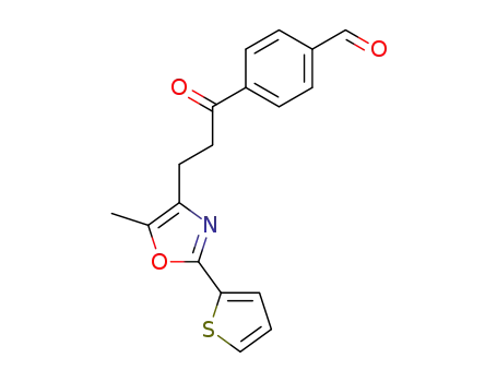 Benzaldehyde, 4-[3-[5-methyl-2-(2-thienyl)-4-oxazolyl]-1-oxopropyl]-