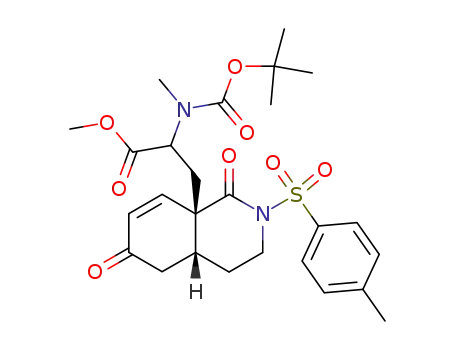 2-(tert-Butoxycarbonyl-methyl-amino)-3-[(4aR,8aR)-1,6-dioxo-2-(toluene-4-sulfonyl)-2,3,4,4a,5,6-hexahydro-1H-isoquinolin-8a-yl]-propionic acid methyl ester