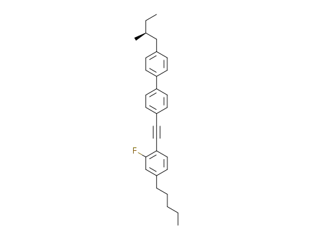 4'S-[2-fluoro-4-pentylphenyl]ethynyl-4'-(2-methyl-1-butyl)biphenyl