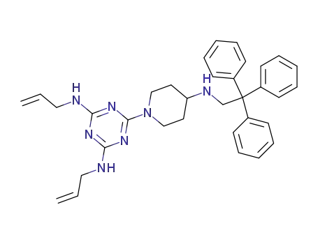 1-[4,6-bis(allylamino)-2-s-triazinyl]-4-(2,2,2-triphenylethylamino)piperidine