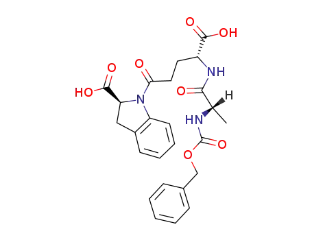 (S)-1-[(R)-4-((S)-2-Benzyloxycarbonylamino-propionylamino)-4-carboxy-butyryl]-2,3-dihydro-1H-indole-2-carboxylic acid