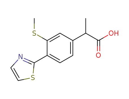 α-메틸-3-(메틸티오)-4-(2-티아졸릴)벤젠아세트산
