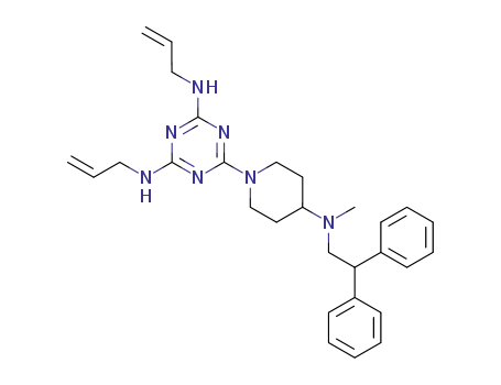 N,N'-Diallyl-6-{4-[(2,2-diphenyl-ethyl)-methyl-amino]-piperidin-1-yl}-[1,3,5]triazine-2,4-diamine