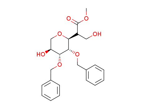 2-((2S,3S,4R,5S)-3,4-Bis-benzyloxy-5-hydroxy-tetrahydro-pyran-2-yl)-3-hydroxy-propionic acid methyl ester