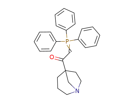 Molecular Structure of 142483-41-8 (Ethanone,
1-(1-azabicyclo[3.2.1]oct-5-yl)-2-(triphenylphosphoranylidene)-)