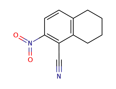 Molecular Structure of 103495-05-2 (2-nitro-5,6,7,8-tetrahydronaphthalene-1-carbonitrile)