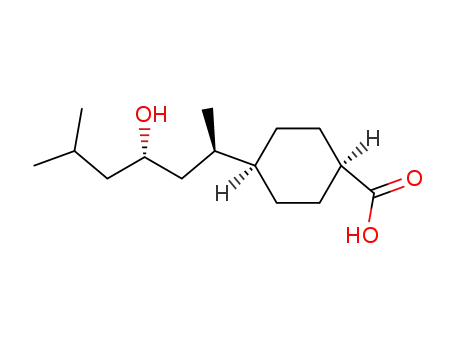 cis-4-<3(S)-hydroxy-1(R),5-dimethylhexyl>cyclohexane-1-carboxylic acid