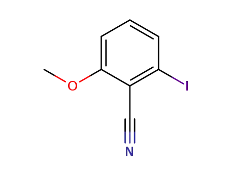 Molecular Structure of 66195-38-8 (2-Iodo-6-Methoxy-benzonitrile)