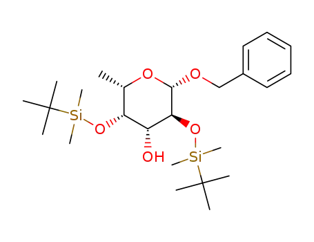2,4-di-O-tert-butyldimethylsilyl-1-O-benzyl-β-L-fucopyranoside,