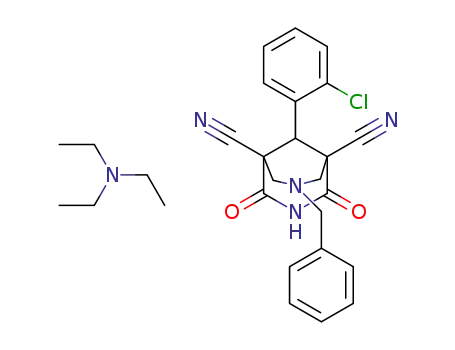 triethylammonium salt of 7-benzyl-9-(2-chlorophenyl)-2,4-dioxo-3,7-diazabicyclo[3.3.1]nonane-1,5-dicarbonitrile
