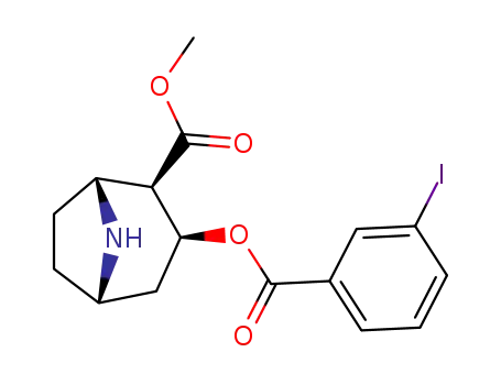 3-<(3-iodobenzoyl)oxy>-<1R-(exo,exo)>-8-azabicyclo<3.2.1.>octane-2-carboxylic acid methyl ester