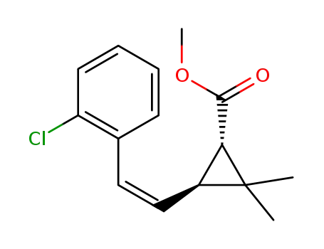 methyl (1S,3S)-3-[(Z)-2-(2-chlorophenyl)ethen-1-yl]-2,2-dimethylcyclopropane-1-carboxylate