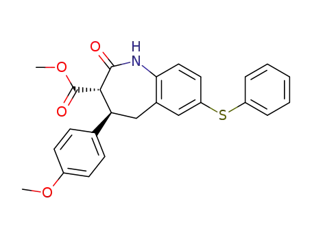 1,3,4,5-tetrahydro-7-(phenylthio)-3-(methoxycarbonyl)-4-(4-methoxyphenyl)-2H-1-benzazepin-2-one