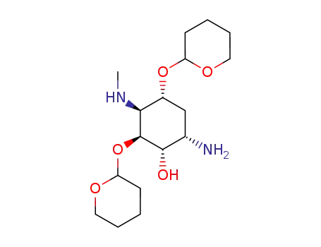 (1S,2S,3S,4R,6S)-6-Amino-3-methylamino-2,4-bis-(tetrahydro-pyran-2-yloxy)-cyclohexanol