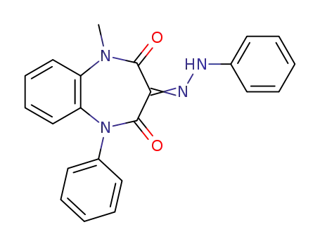 3-(2-phenylhydrazono)-1-methyl-5-phenyl-1H-benzo[b][1,4]diazepine-2,4(3H,5H)-dione