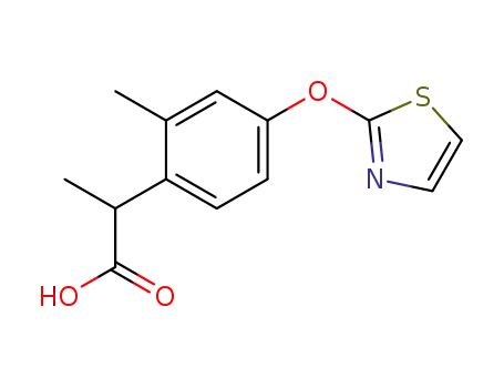2-(2-methyl-4-thiazol-2-yloxy-phenyl)-propionic acid