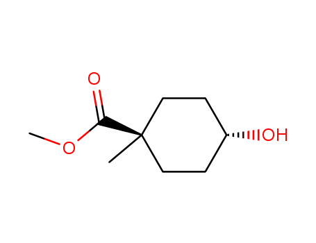 Cyclohexanecarboxylic acid, 4-hydroxy-1-methyl-, methyl ester, trans-