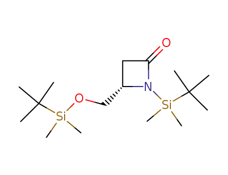(S) 1-(tert-butyldimethylsilyl)-4-<((tert-butyldimethylsilyl)oxy)methyl>-2-azetidinone