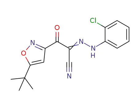3-(5-tert-butyl-isoxazol-3-yl)-2-[(2-chlorophenyl)-hydrazono]-3-oxo-propionitrile