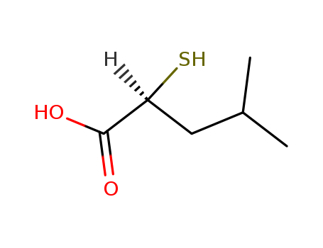 Pentanoic acid, 2-mercapto-4-methyl-, (S)-