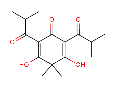 2,5-Cyclohexadien-1-one,
3,5-dihydroxy-4,4-dimethyl-2,6-bis(2-methyl-1-oxopropyl)-