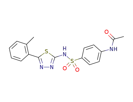 C<sub>17</sub>H<sub>16</sub>N<sub>4</sub>O<sub>3</sub>S<sub>2</sub>