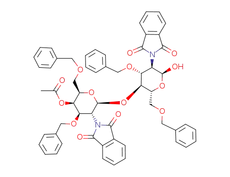 4-O-(4-O-acetyl-3,6-di-O-benzyl-2-deoxy-2-phthalimido-β-D-galactopyranosyl)-3,6-di-O-benzyl-2-deoxy-2-phthalimido-β-D-glucopyranose