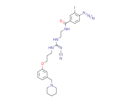 4-azido-N-[2-[[N-cyano-N'-[3-[3-(piperidin-1-ylmethyl)phenoxy]propyl]carbamimidoyl]amino]ethyl]-3-iodobenzamide