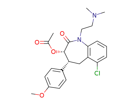 Acetic acid (3S,4R)-6-chloro-1-(2-dimethylamino-ethyl)-4-(4-methoxy-phenyl)-2-oxo-2,3,4,5-tetrahydro-1H-benzo[b]azepin-3-yl ester