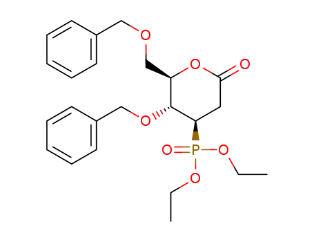 4,6-di-O-benzyl-2,3-dideoxy-3-diethoxyphosphoryl-D-arabino-hexono-1,5-lactone