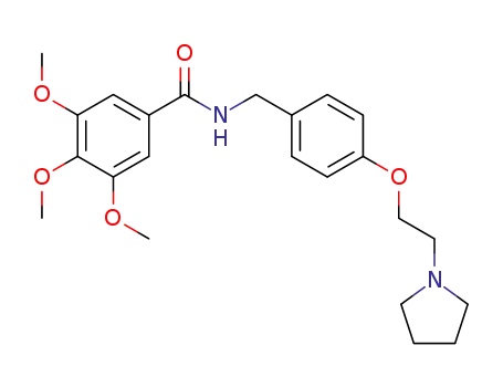 Benzamide,
3,4,5-trimethoxy-N-[[4-[2-(1-pyrrolidinyl)ethoxy]phenyl]methyl]-