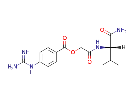4-Guanidino-benzoic acid ((S)-1-carbamoyl-2-methyl-propylcarbamoyl)-methyl ester