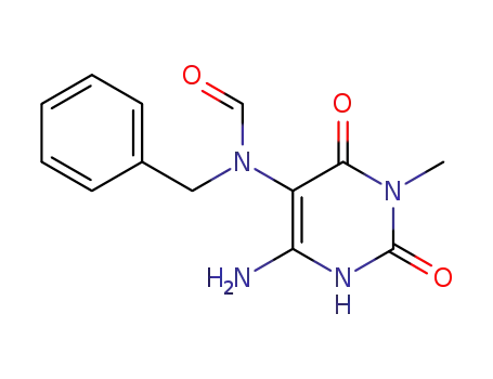 N-(6-amino-3-methyl-2,4-dioxo-1,2,3,4-tetrahydropyrimidin-5-yl)-N-benzylformamide