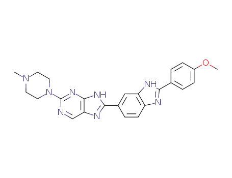 1H-Purine,
8-[2-(4-methoxyphenyl)-1H-benzimidazol-5-yl]-2-(4-methyl-1-piperazinyl
)-