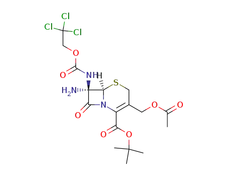 t-butyl 7α-amino-7β-<(2,2,2-trichloroethoxy)carbonylamino>cephalosporanate