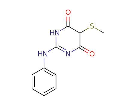 5-Methylsulfanyl-2-phenylamino-1H-pyrimidine-4,6-dione
