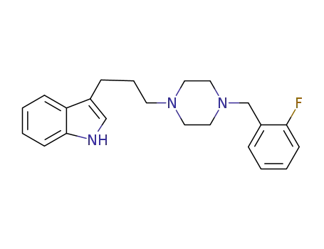3-[3-(4-{2-fluorobenzyl}-1-piperazinyl)propyl]-1H-indole