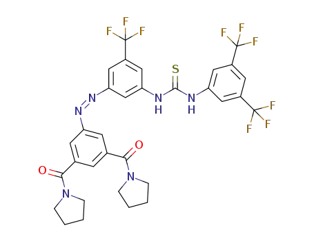 (Z)-1-(3,5-bis(trifluoromethyl)phenyl)-3-(3-((3,5-di(pyrrolidine-1-carbonyl)phenyl)-diazenyl)-5-(trifluoromethyl)phenyl)thiourea